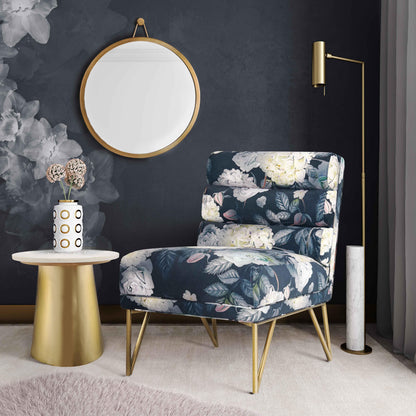 Maeve Floral Velvet Chair