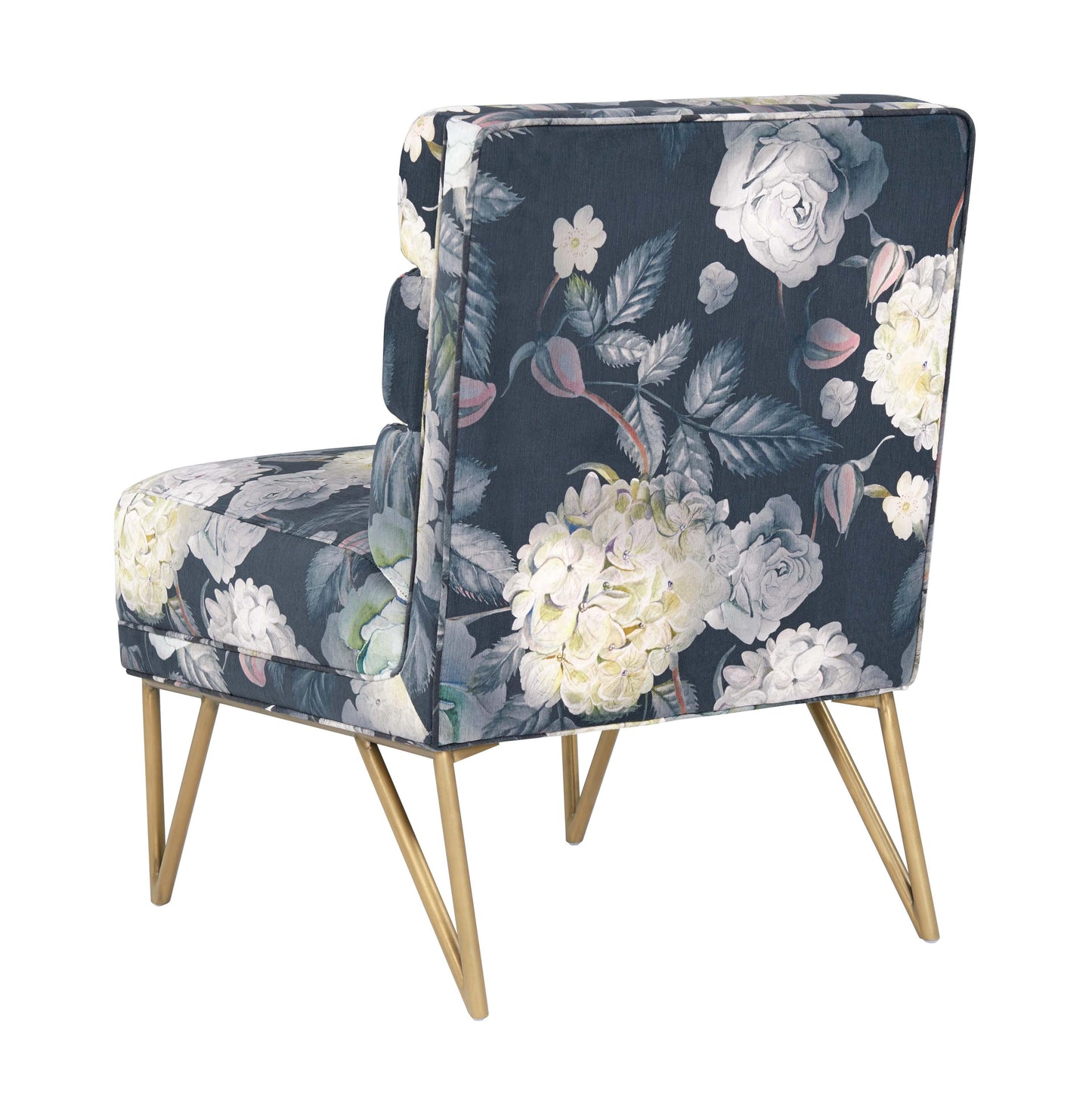 maeve floral velvet chair