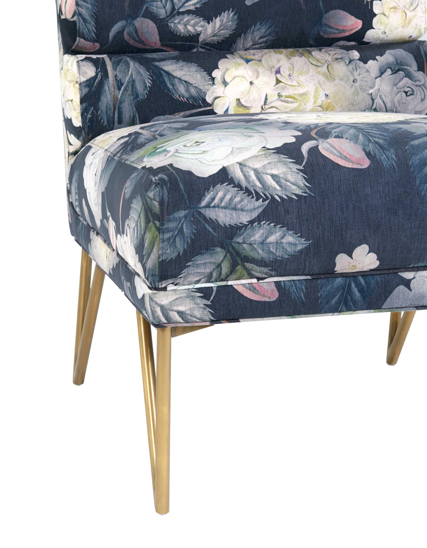 maeve floral velvet chair