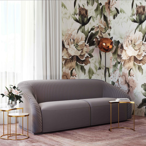 Solene Versailles 90.6" Pleated Performance Velvet Sofa by Inspire Me! Home Decor - image 2