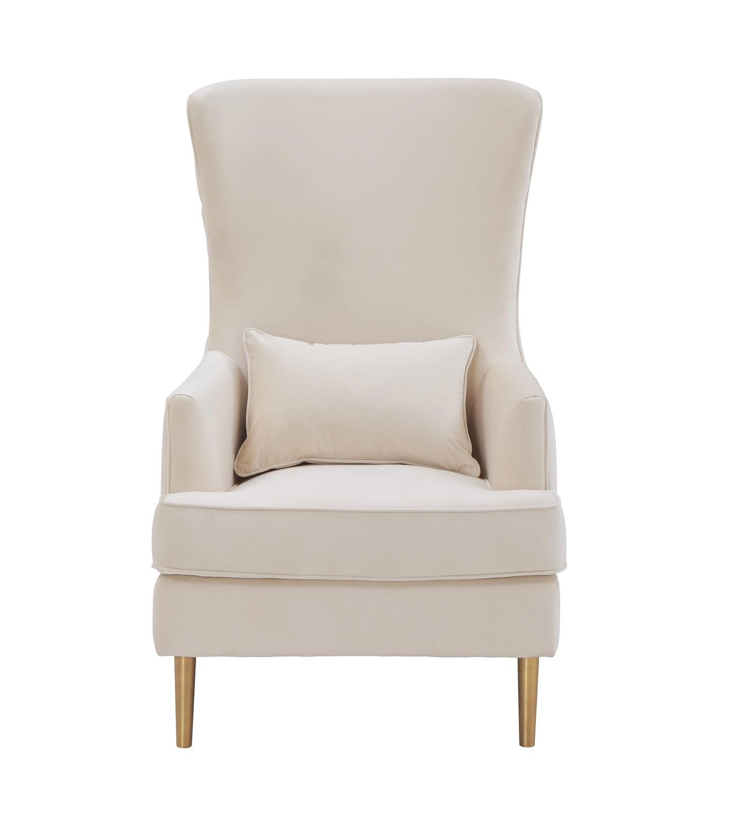 lakka cream tall tufted back chair