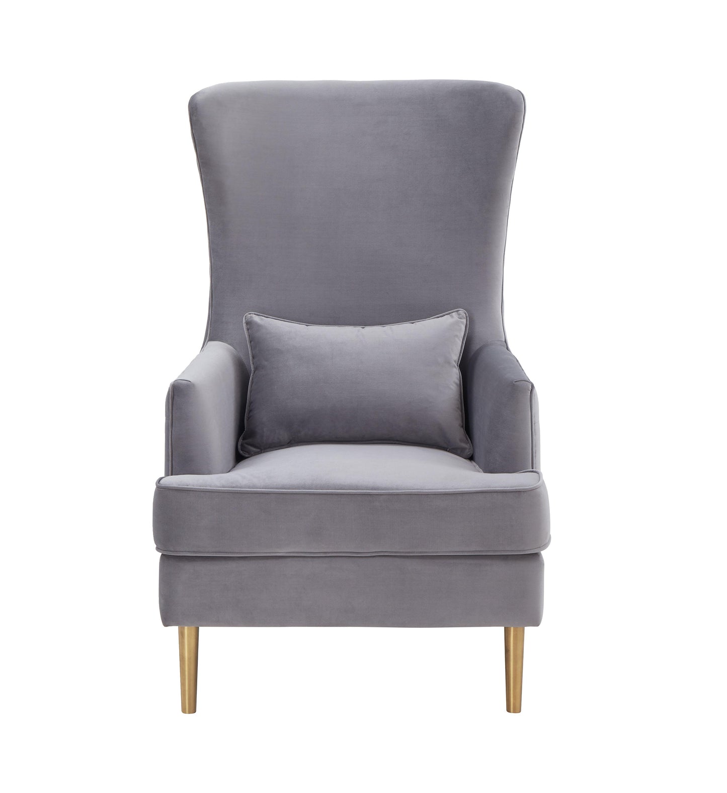 lakka grey tall tufted back chair