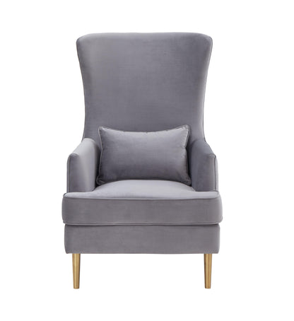 Lakka Grey Tall Tufted Back Chair