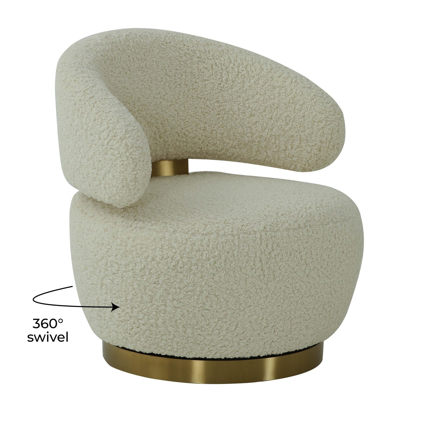 faye faux shearling chair