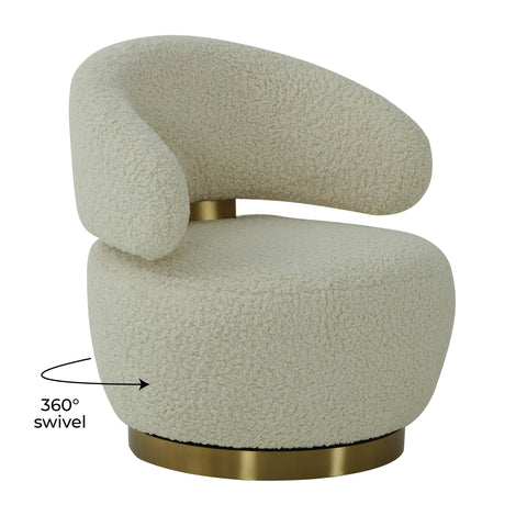 Arielle Beaumont Performance Fabric Swivel Accent Chair - image 6