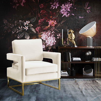 Josephine Cream Velvet Chair