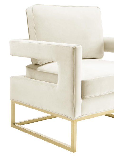 Josephine Cream Velvet Chair