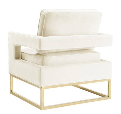 Josephine Cream Velvet Chair