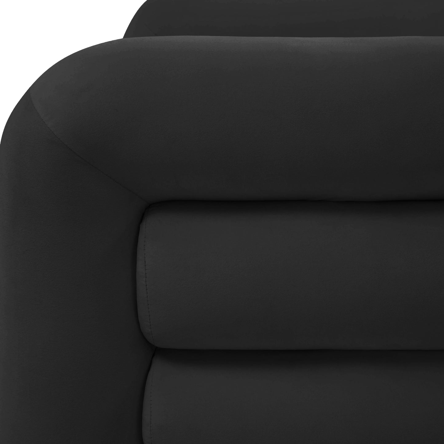 tildy black velvet lounge chair