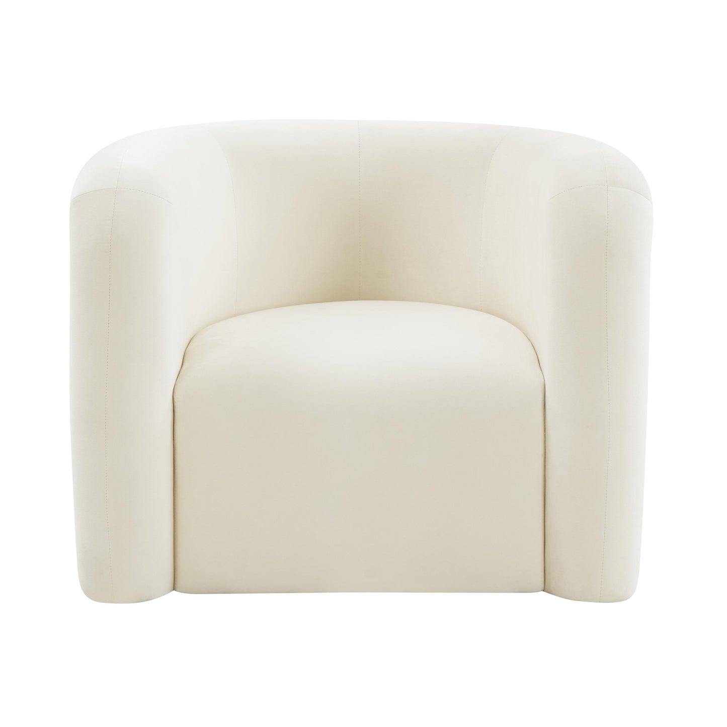 tildy cream velvet lounge chair