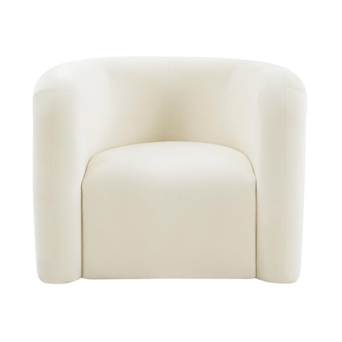 Tildy Cream Velvet Lounge Chair