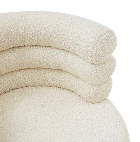 Hound Faux Shearling Swivel Chair
