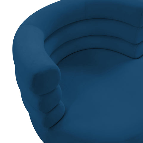 Hound Navy Velvet Swivel Chair
