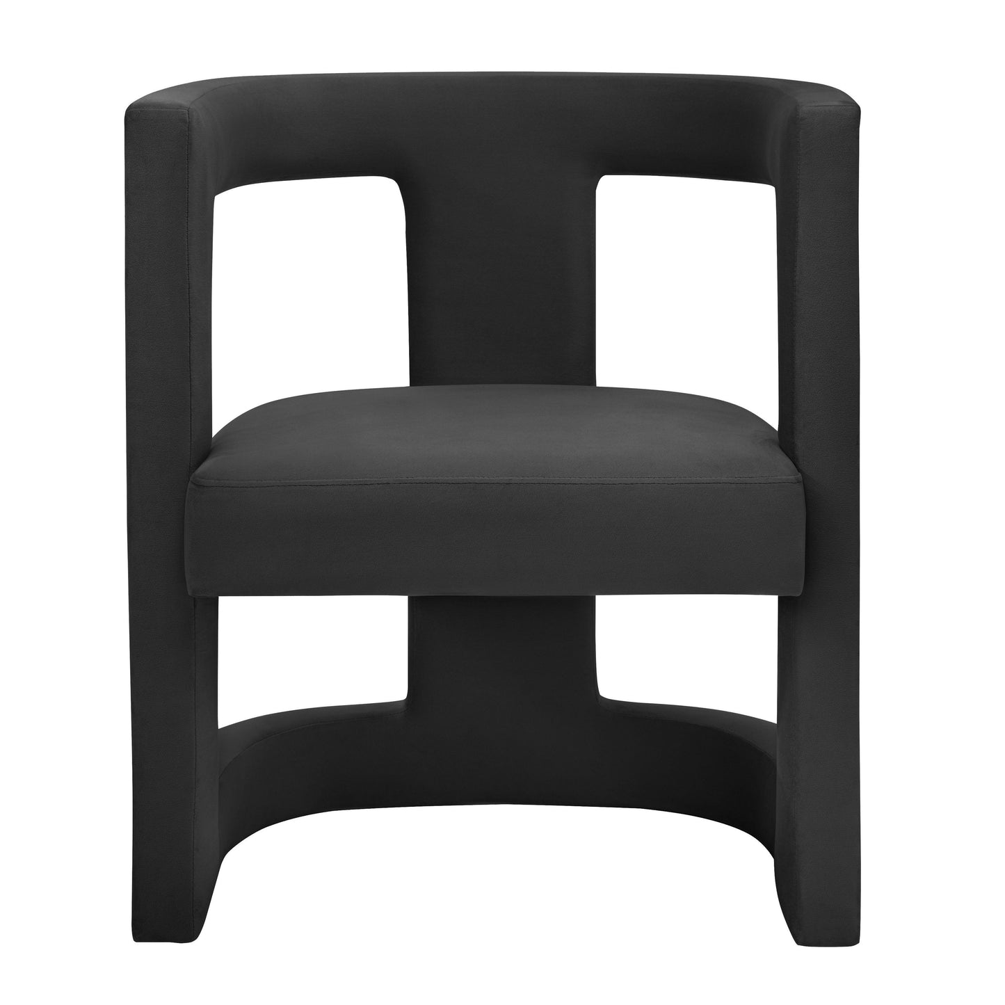 morgan black velvet chair