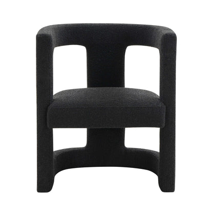 Morgan Black Boucle Chair