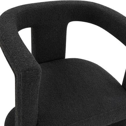 Morgan Black Boucle Chair