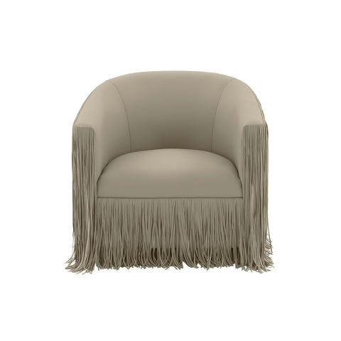 Flor Me Grey Vegan Leather Swivel Chair
