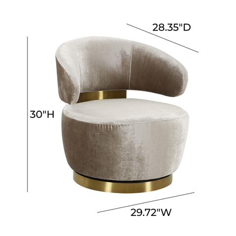 Arielle Beaumont Performance Fabric Swivel Accent Chair - image 6