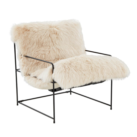 Estelle Marlowe Genuine Sheepskin Accent Chair - image 1