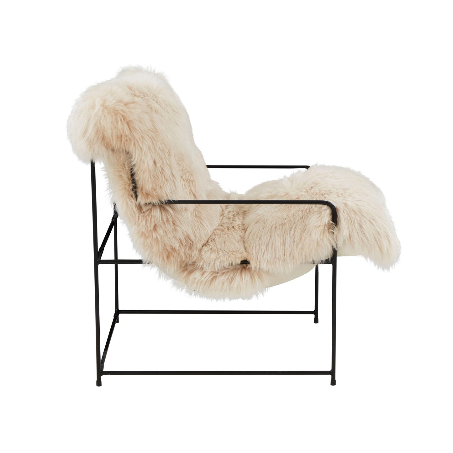 emery natural genuine sheepskin chair