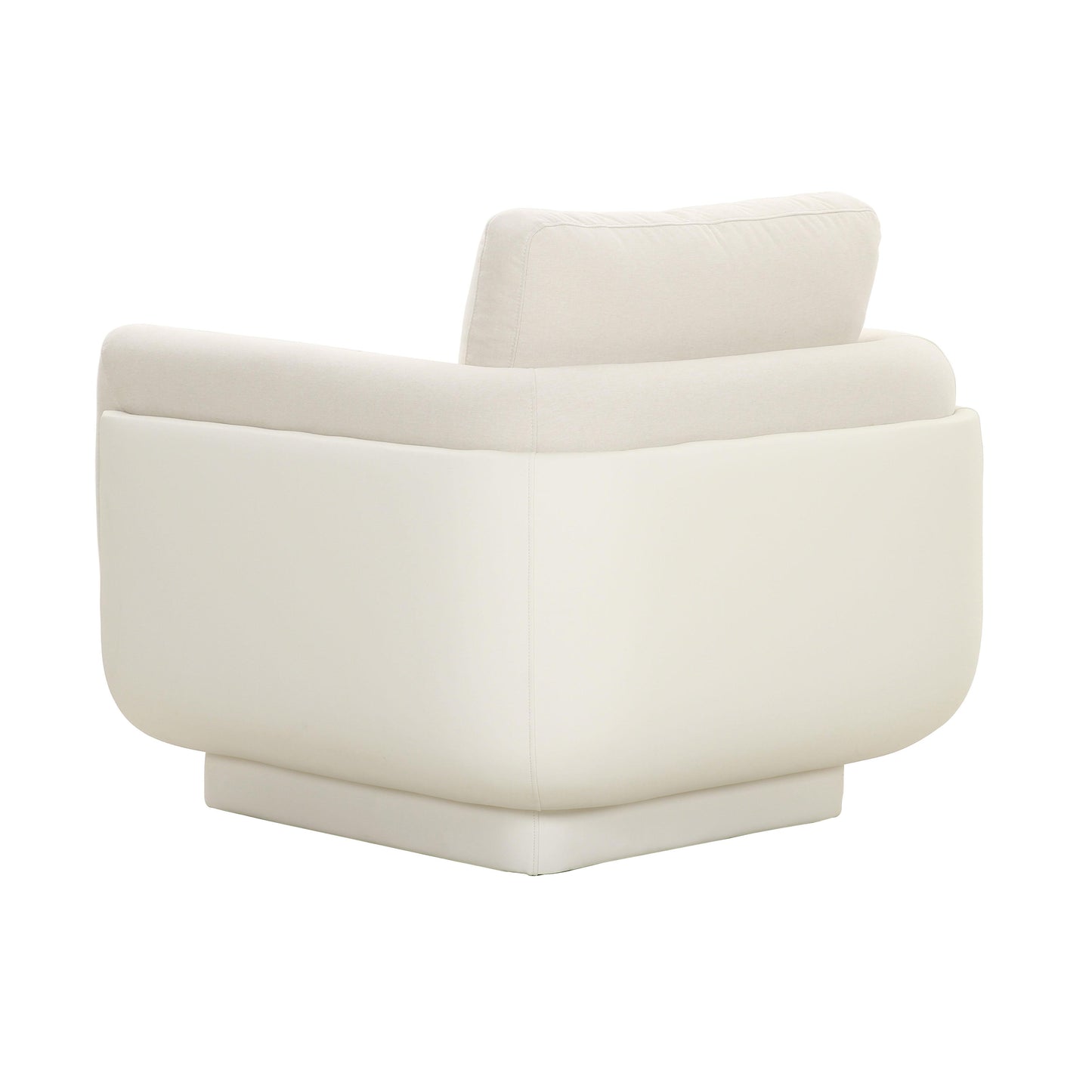 satra cream monotone armchair