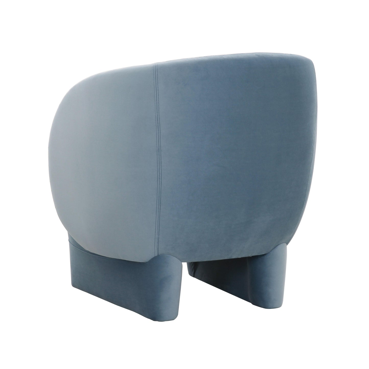 kolla blue stone velvet accent chair