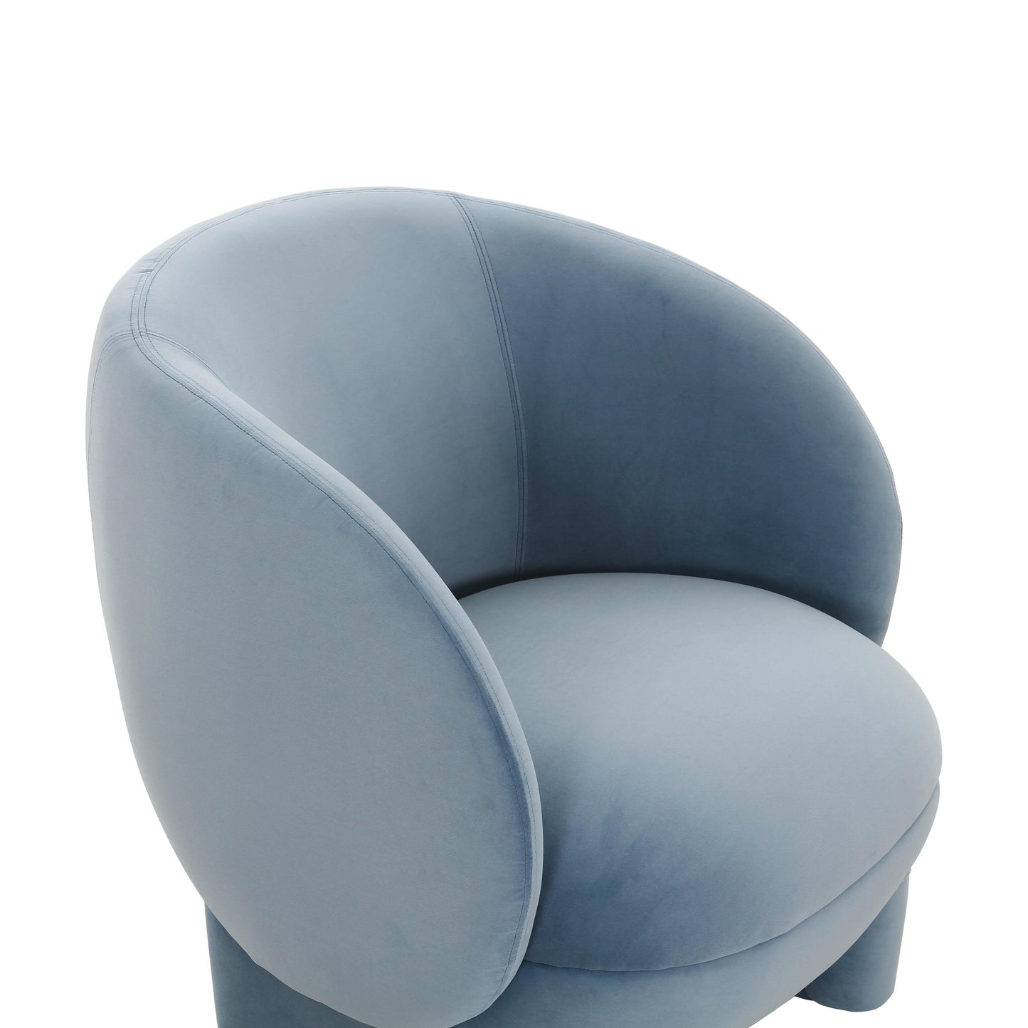 kolla blue stone velvet accent chair