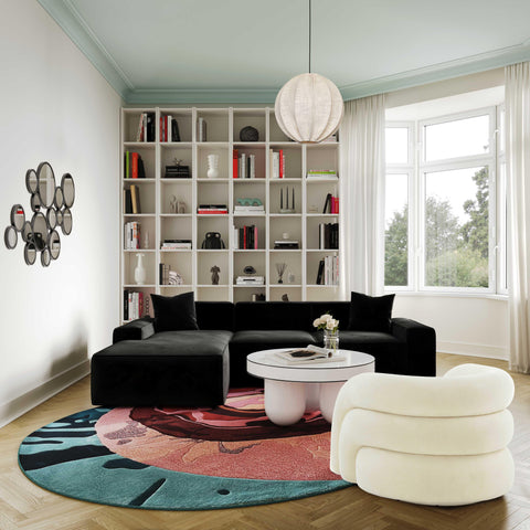 Briella Cream Vegan Shearling Swivel Chair