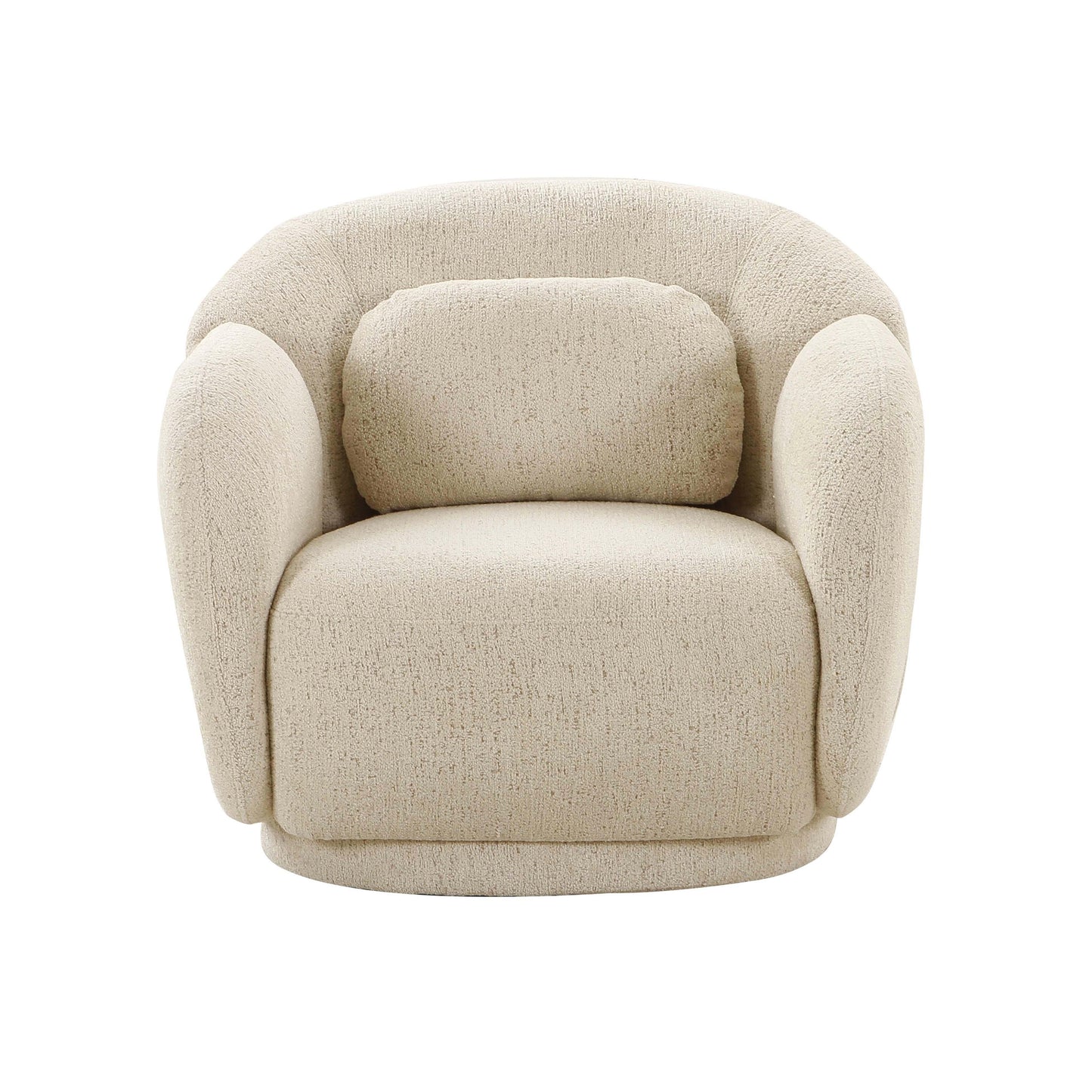 cruella cream boucle accent chair