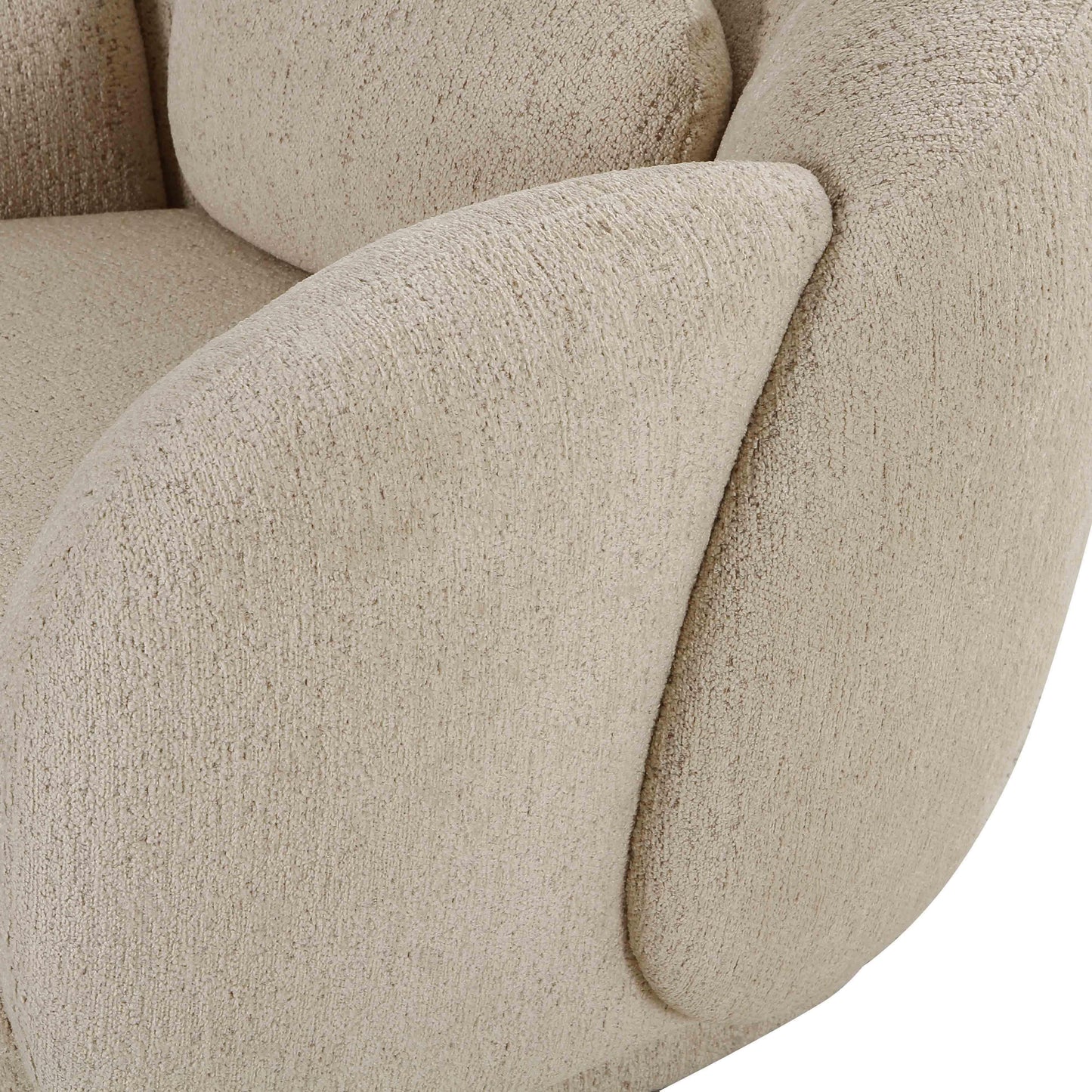 cruella cream boucle accent chair