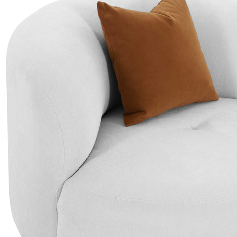 Crosshatch Grey Velvet Swivel Chair