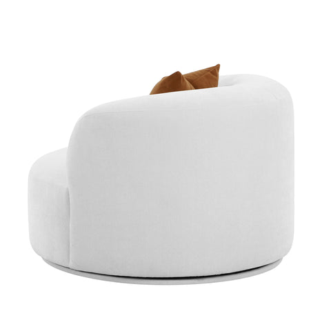 Crosshatch Grey Velvet Swivel Chair