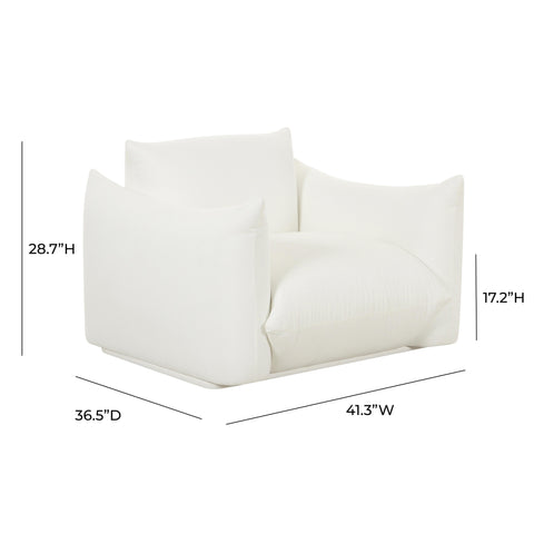Karol Tropez Pearl Stuffed Armchair