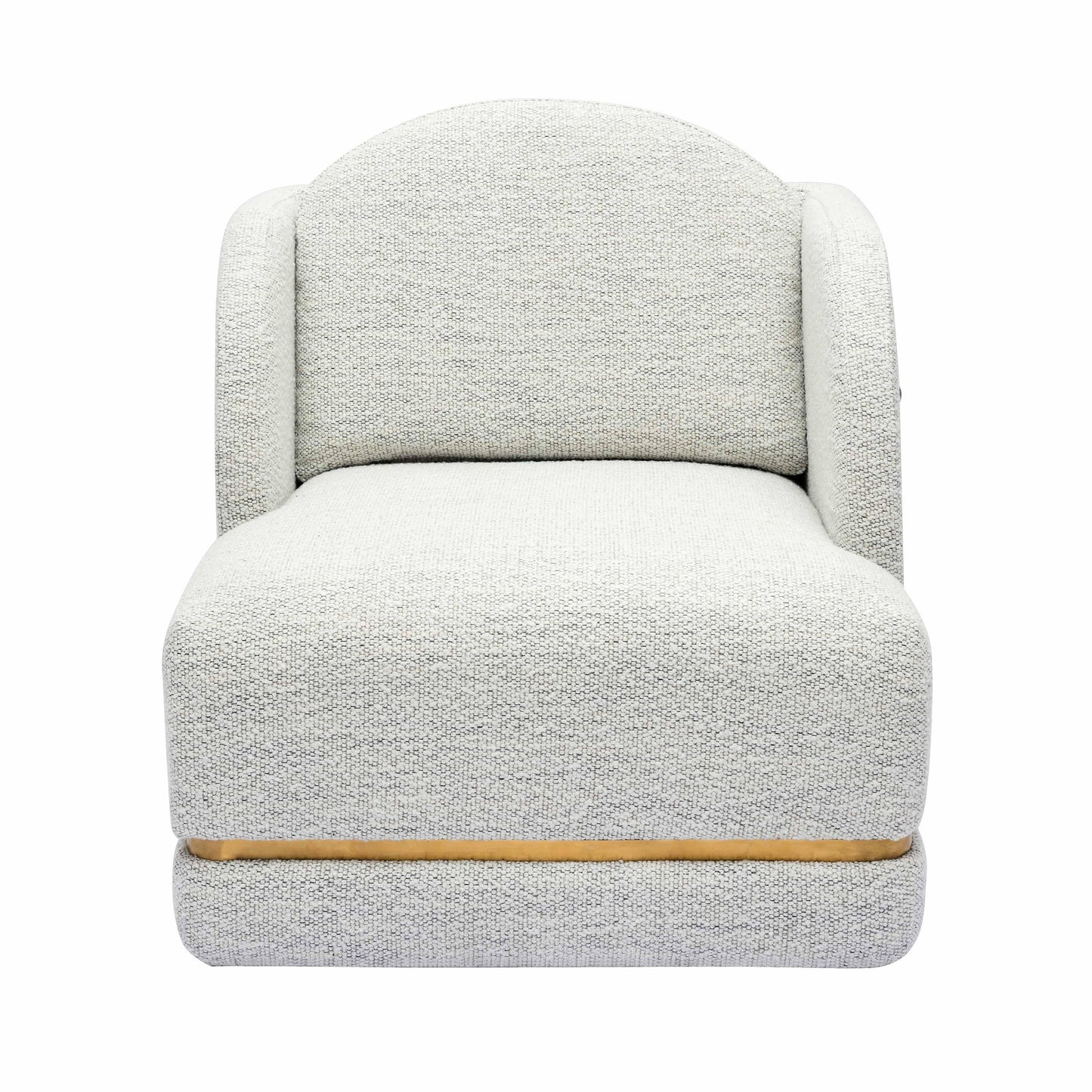 calliope nubby cotton white chenille accent chair