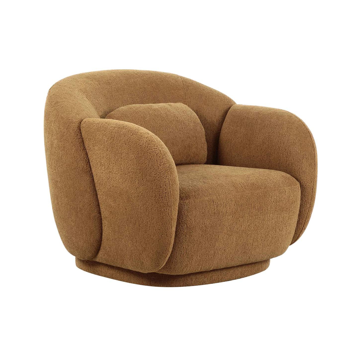 halio brown boucle accent chair