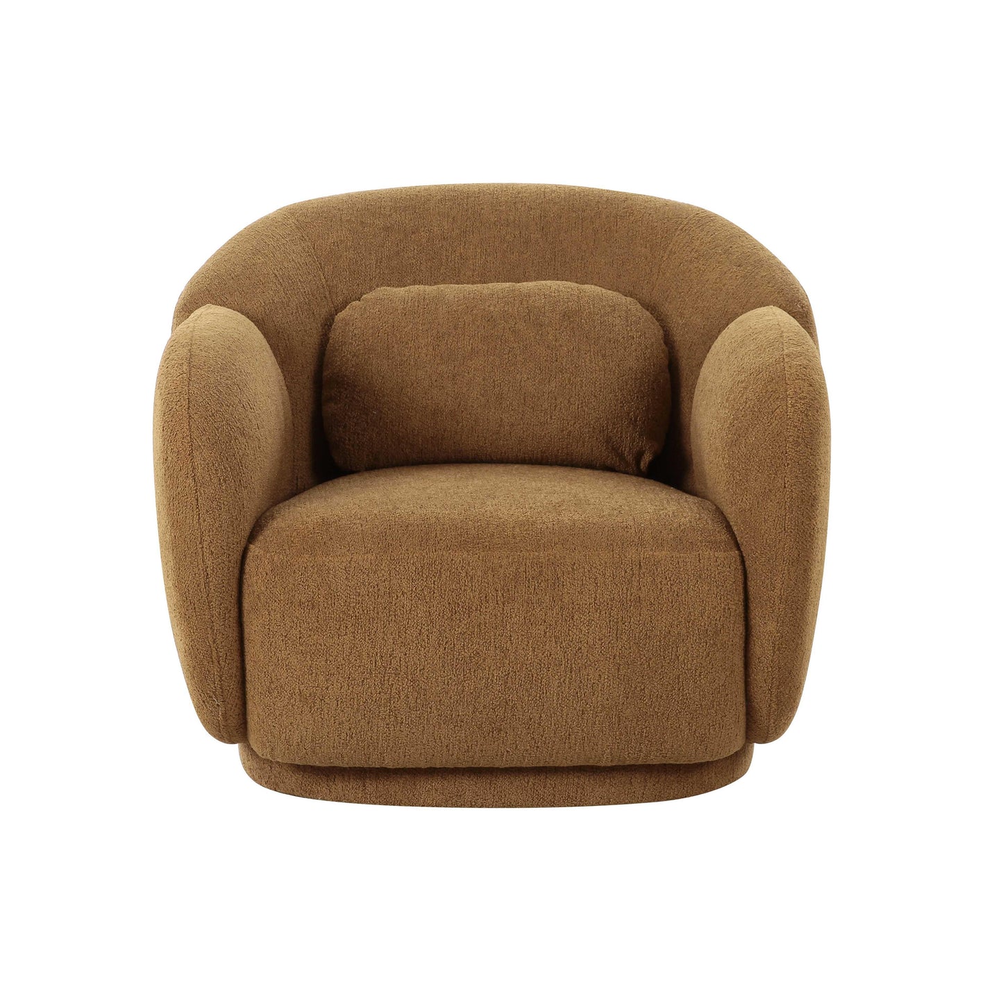 halio brown boucle accent chair