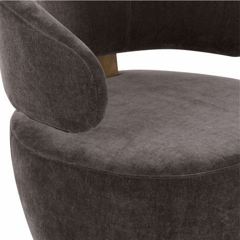 Arielle Beaumont Upcycled Contract-Grade Fabric Swivel Accent Chair - image 4