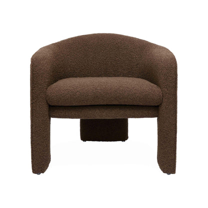 Naya Chocolate Brown Boucle Accent Chair