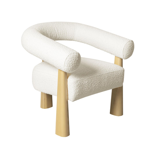 Allora Cream Performance Boucle Accent Chair