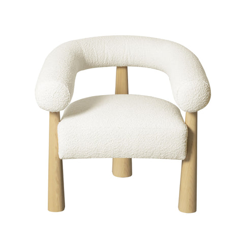 Allora Cream Performance Boucle Accent Chair