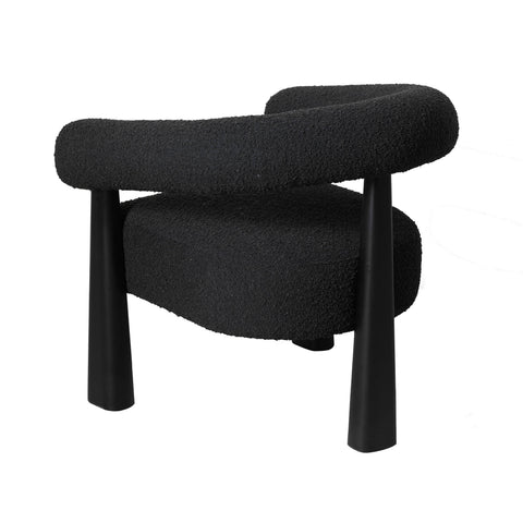 Allora Black Performance Boucle Accent Chair