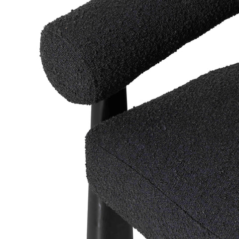 Allora Black Performance Boucle Accent Chair