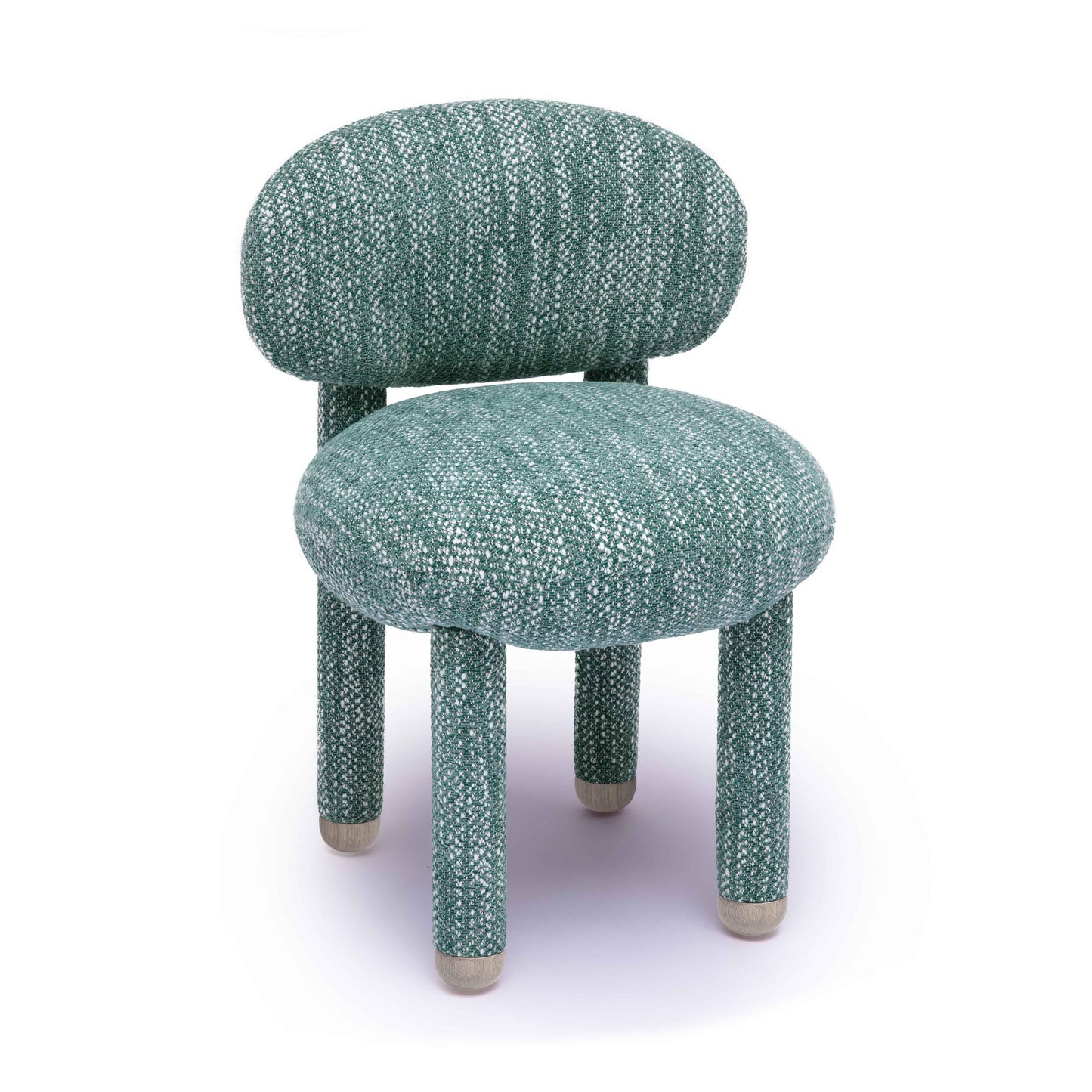 mason teal knubby performance fabric side chair