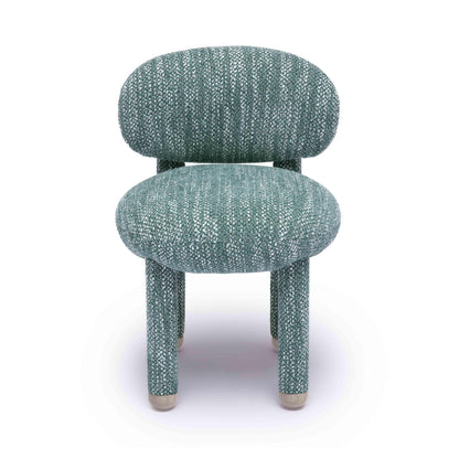 Mason Teal Knubby Performance Fabric Side Chair