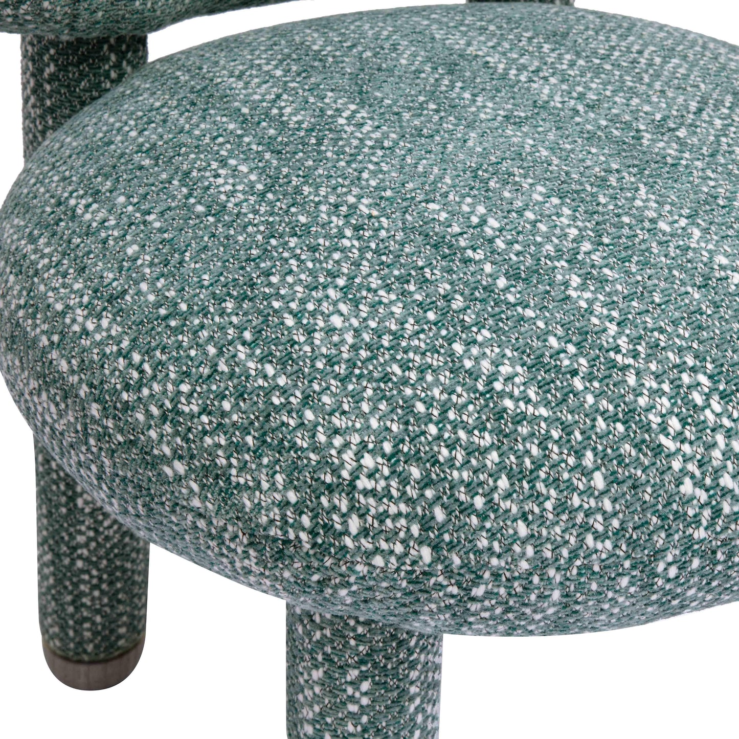 mason teal knubby performance fabric side chair