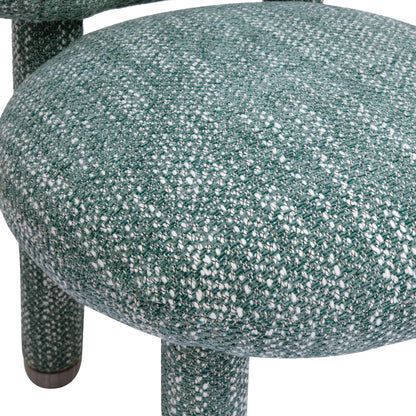 Mason Teal Knubby Performance Fabric Side Chair