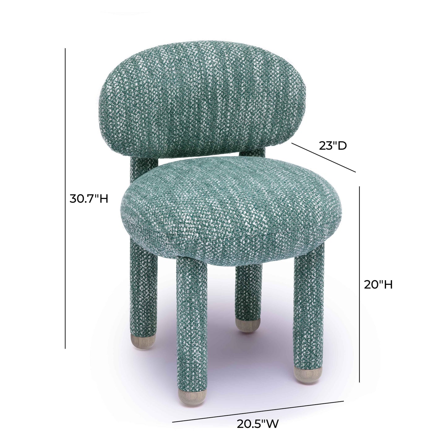 mason teal knubby performance fabric side chair