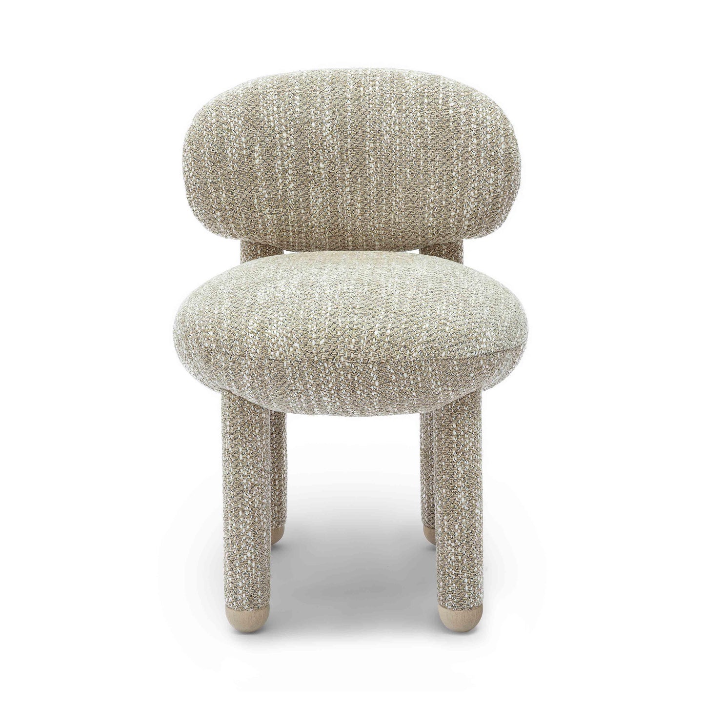 mason beige knubby performance fabric side chair