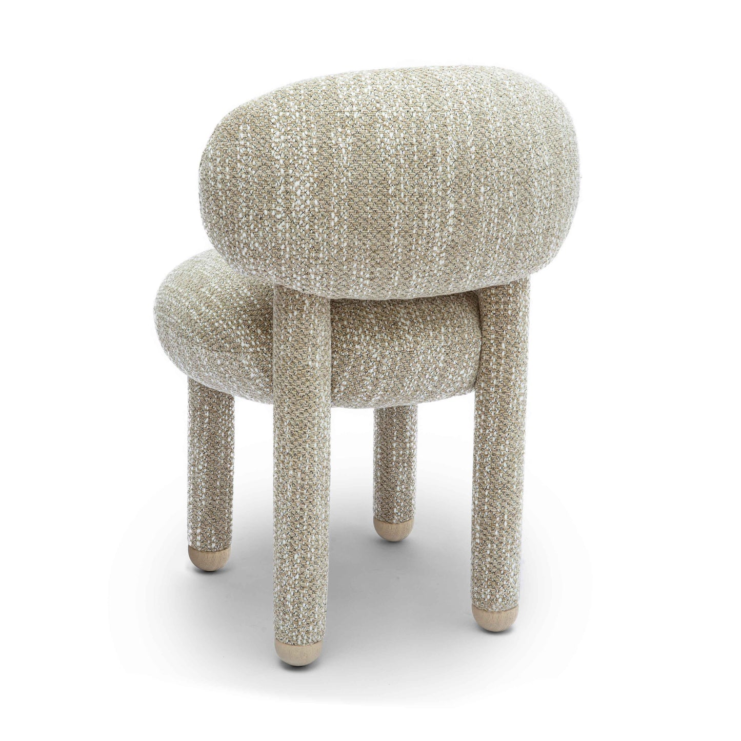 mason beige knubby performance fabric side chair