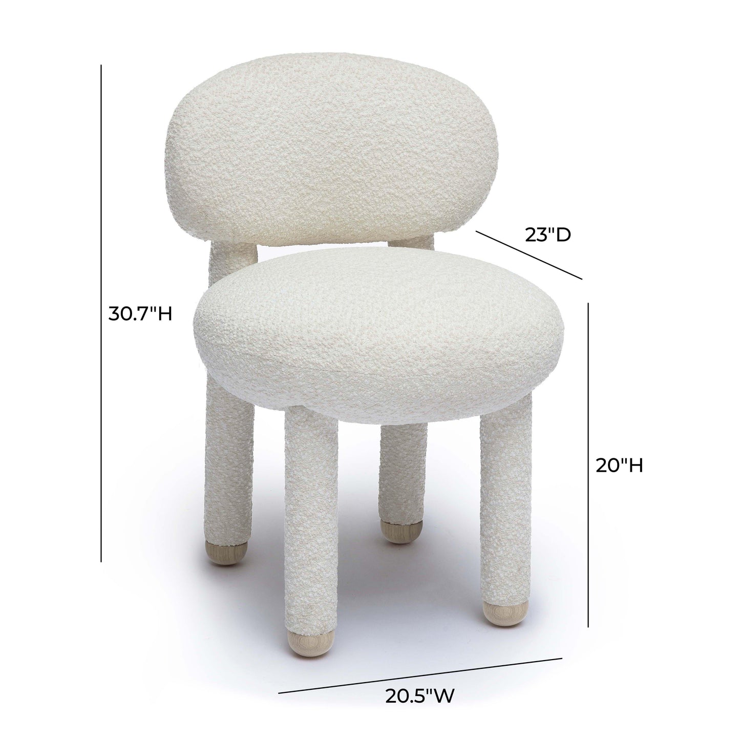 mason cream performance boucle side chair